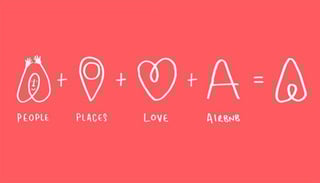 AirBnB logo design example