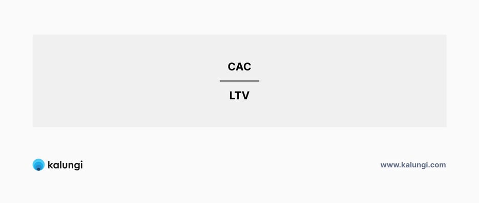Customer acquisition cost (CAC) to lifetime value (LTV) ratio