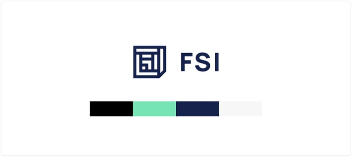 SaaS brand color message example - FSI