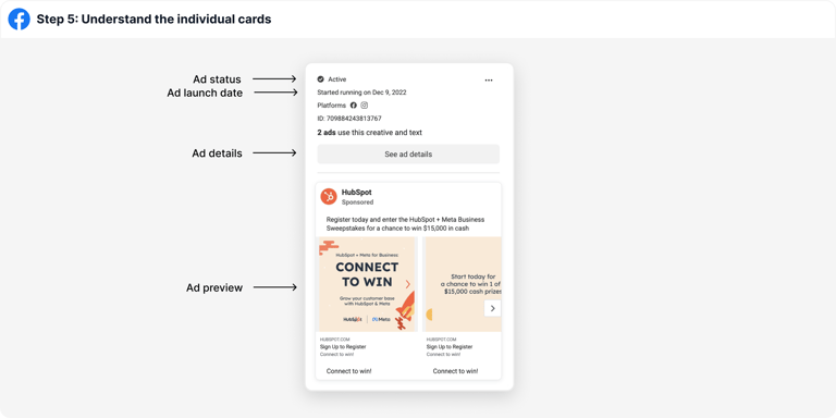 View competitors display ads on facebook Step 5