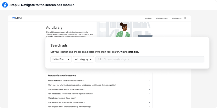 View competitors display ads on facebook step 2