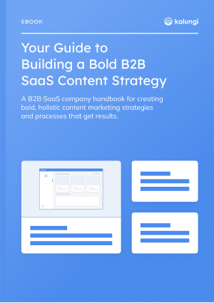 B2B SaaS Content Strategy Ebook Cover