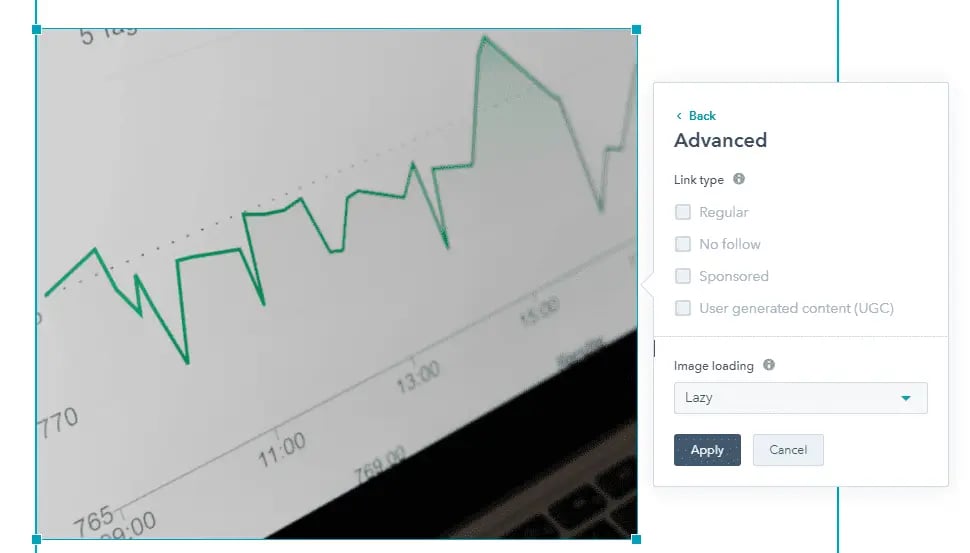 Lazy loading an image in HubSpot