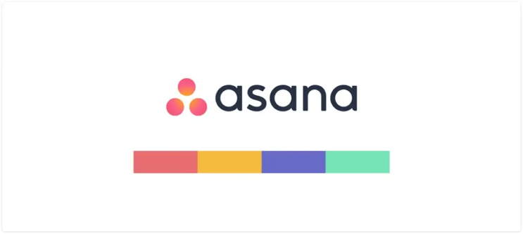 Good b2b saas color pallet example - Asana