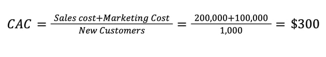 ltv and cac formula to determine cac