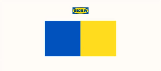 Strong brand identity colors - Ikea
