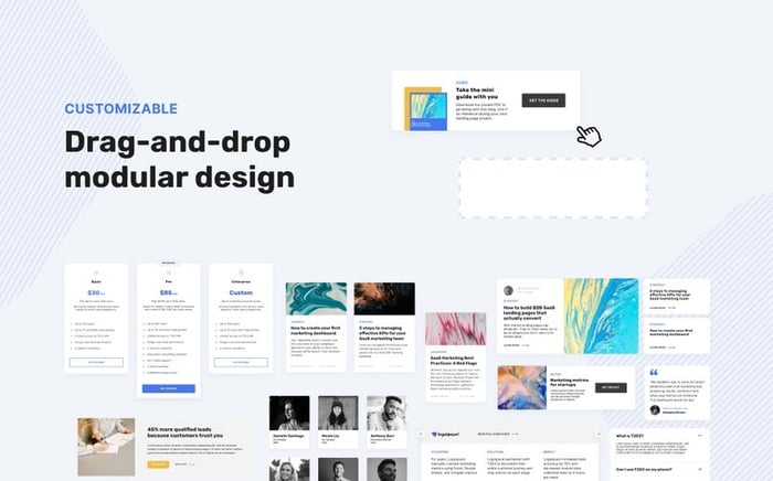 drag-and-drop modular design
