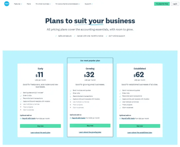 naming saas pricing plans