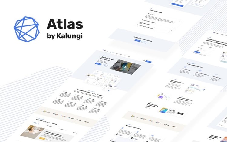 saas website theme