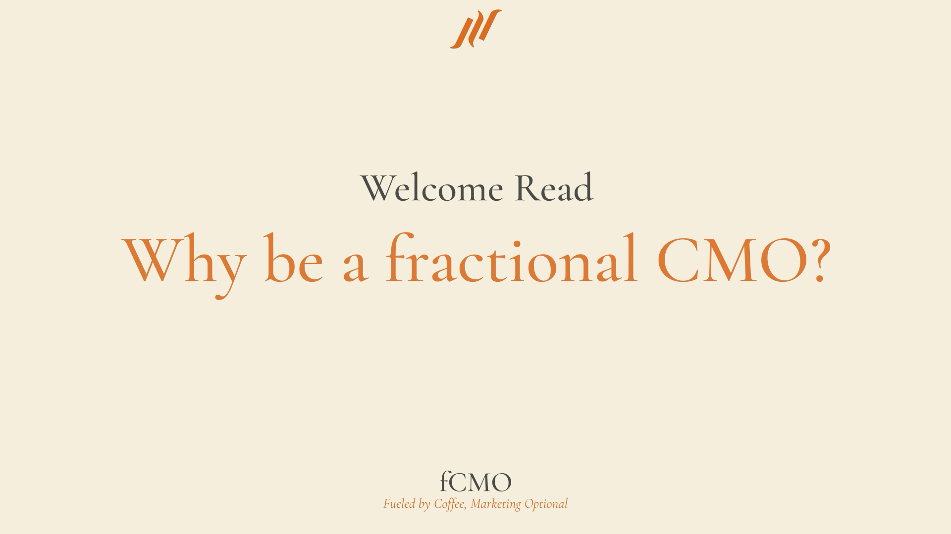 Why Fractional CMO