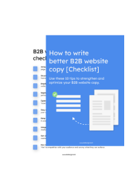 how to write better b2b website copy 