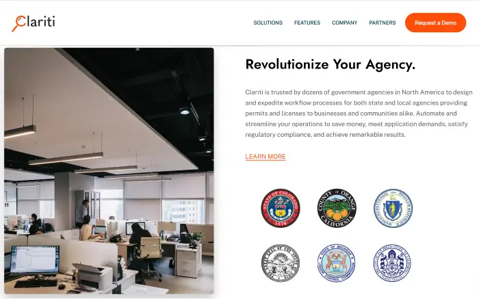 clariti you first website copy