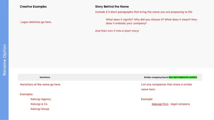how to choose software company name